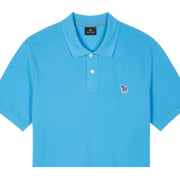 Paul Smith Organic Cotton Zebra Patch Logo Sea Blue Polo Shirt