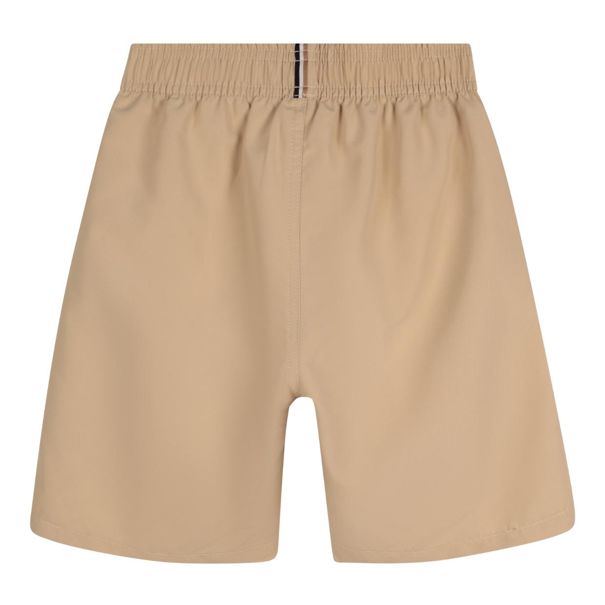 BOSS Kids Printed Logo Stone Swim Shorts