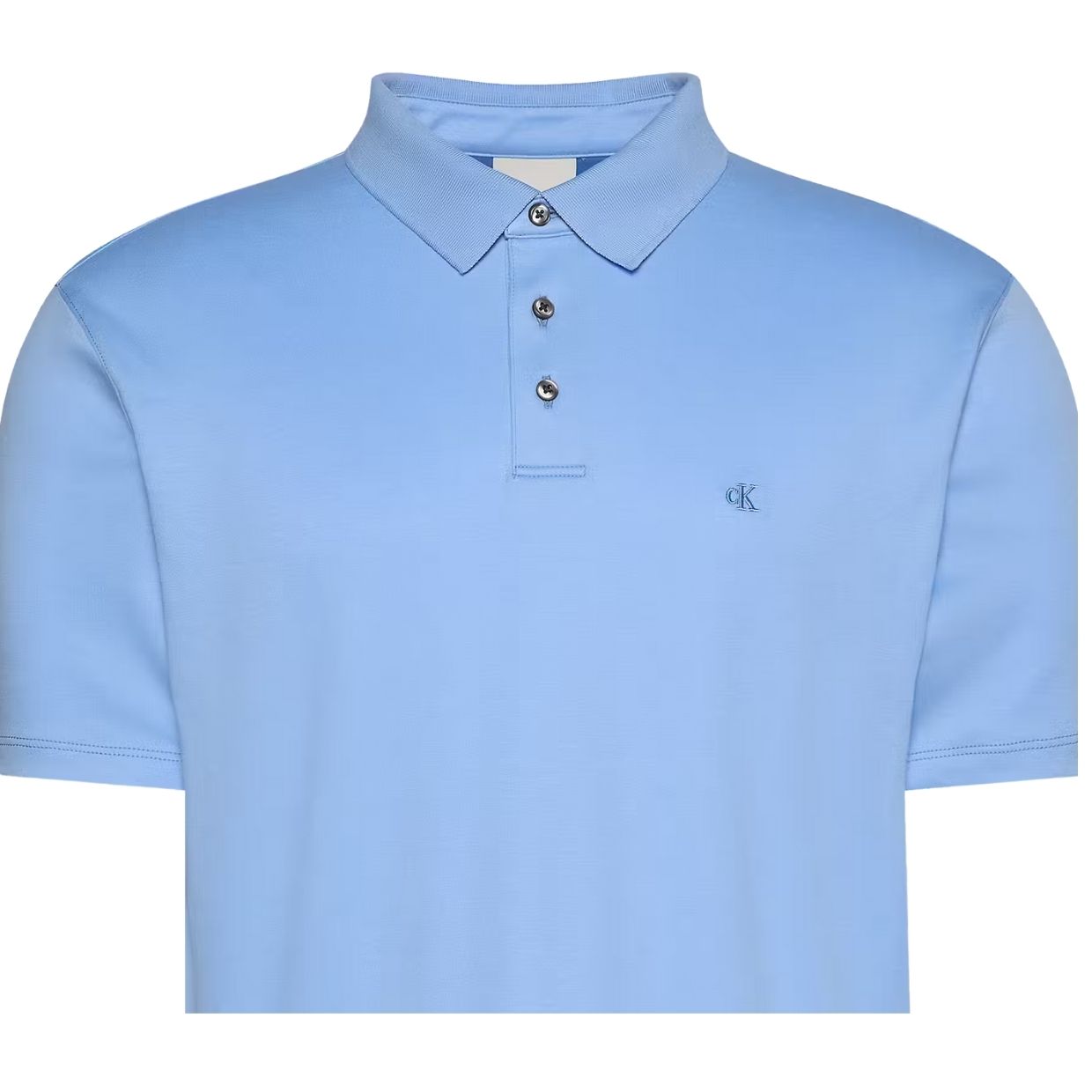Calvin Klein Embroidered Logo Track Blue Polo Shirt