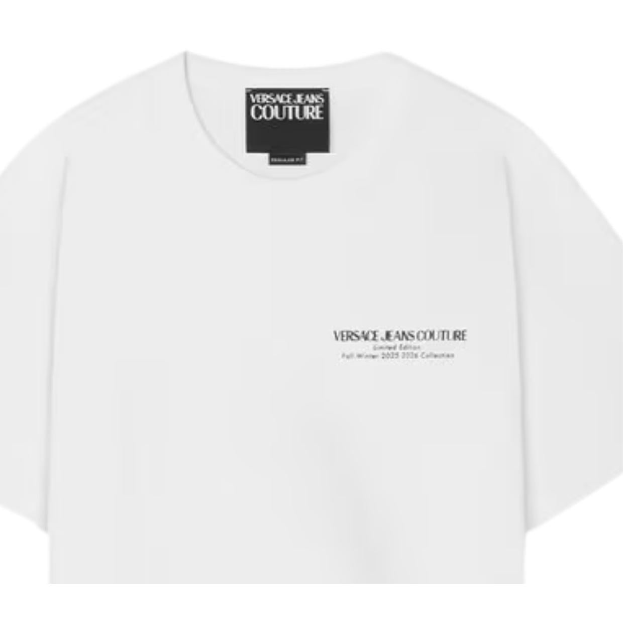 Versace Jeans Couture Printed Logo White T-Shirt