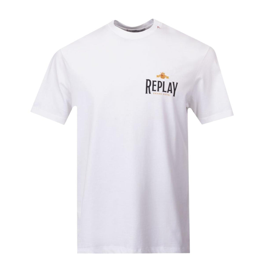 Replay Archival Print White T-Shirt