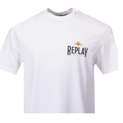 Replay Archival Print White T-Shirt