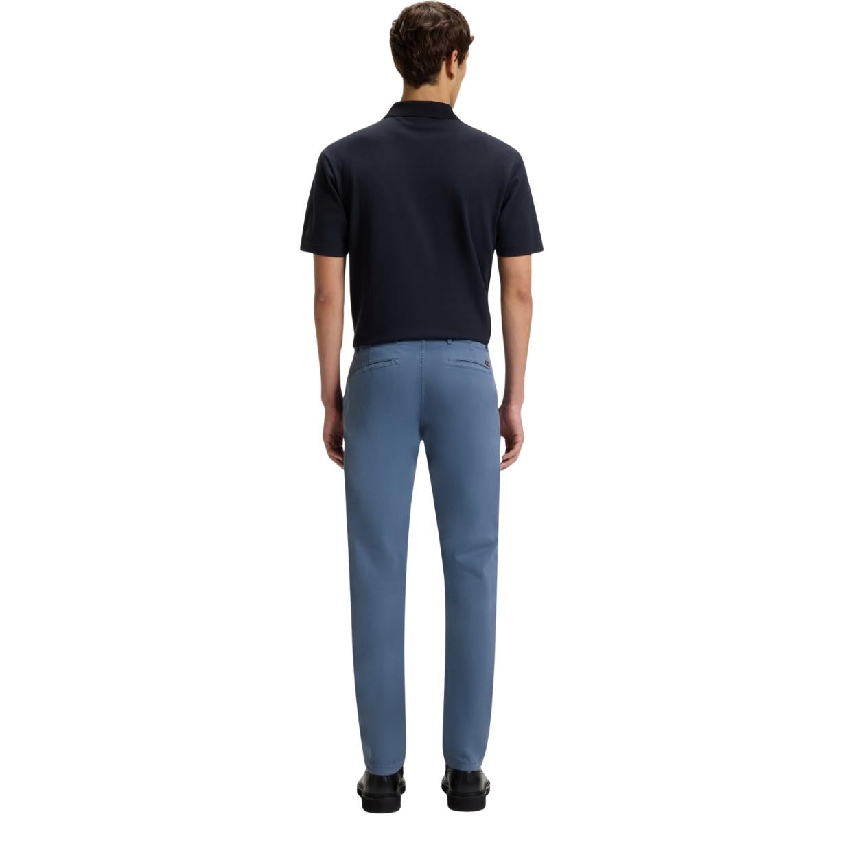 BOSS Stretch Cotton Slim Fit Blue Chino