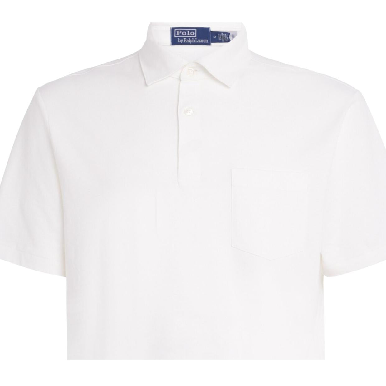 Polo Ralph Lauren Chest Pocket White Big Fit Polo Shirt
