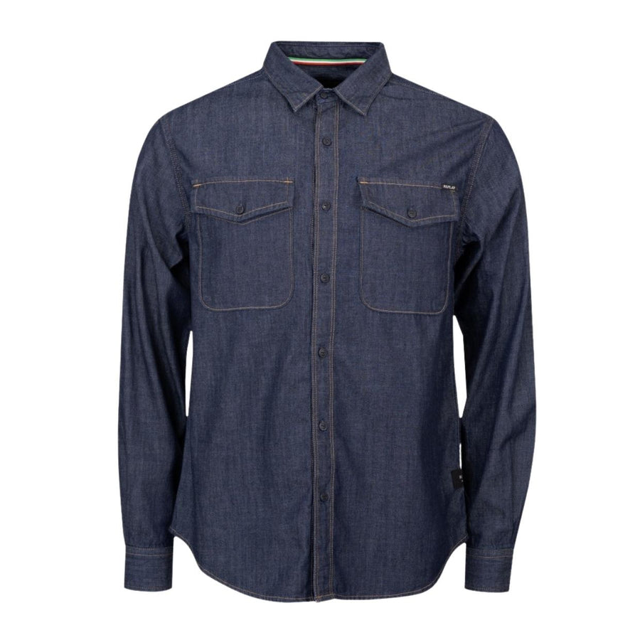 Replay Rinsed Wash Deep Blue Denim Shirt