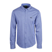BOSS Regular Fit B Motion Long Sleeve Blue Shirt