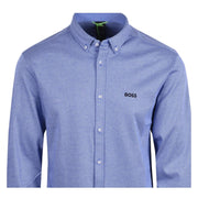 BOSS Regular Fit B Motion Long Sleeve Blue Shirt
