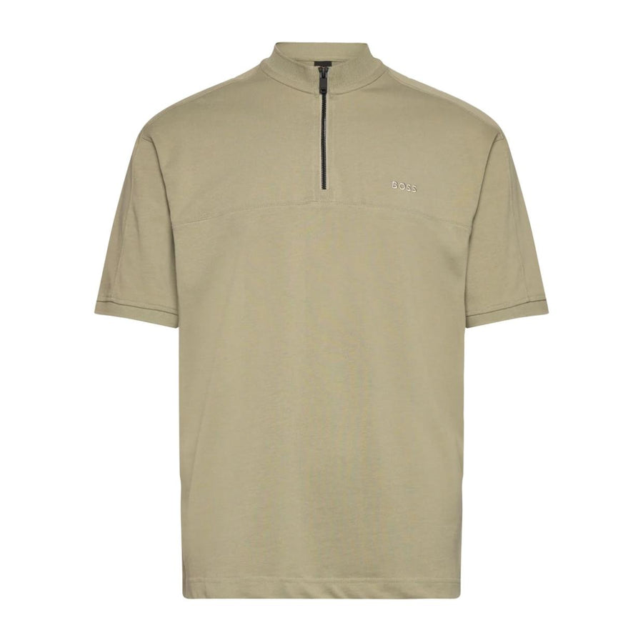 BOSS Embroidered Logo Pe-Mixed Light Green T-Shirt