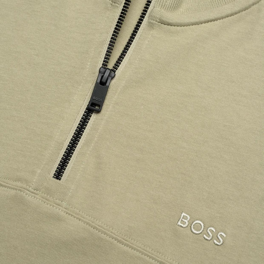 BOSS Embroidered Logo Pe-Mixed Light Green T-Shirt