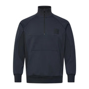 BOSS Sweat Rib Half Zip Navy Sweatshirt