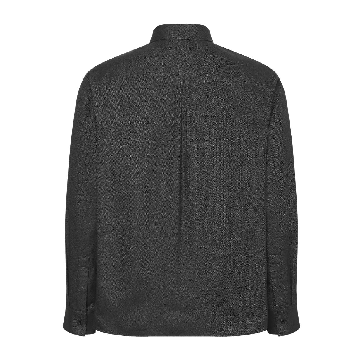 Calvin Klein Melange Flannel Easy Black Shirt