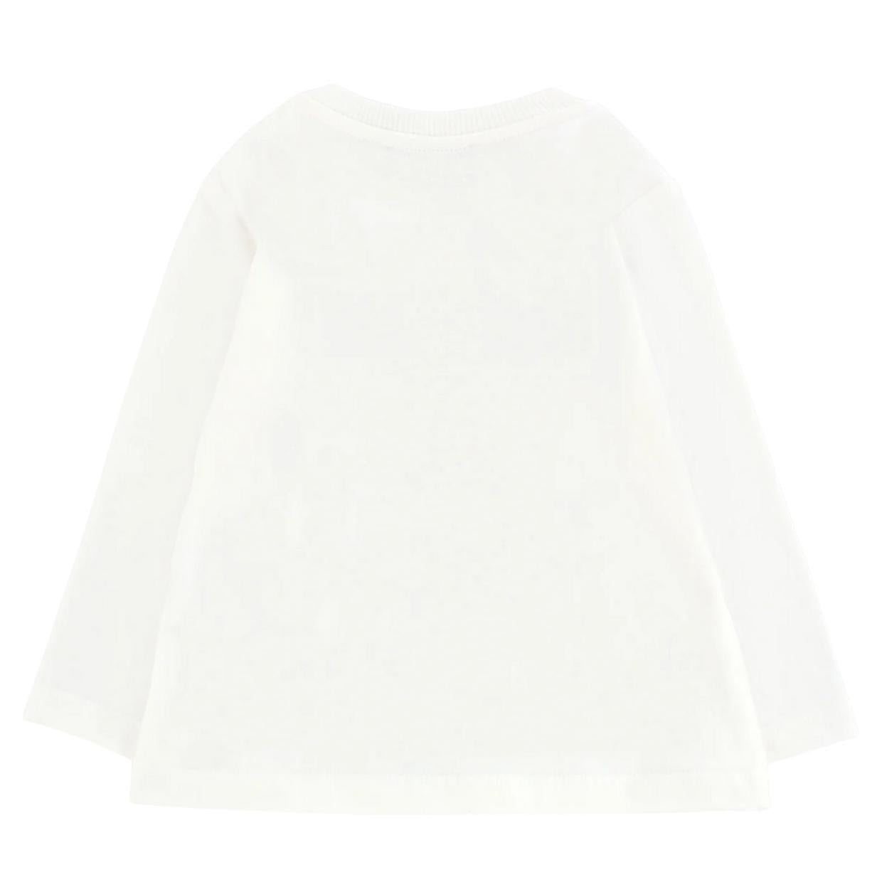 Moschino Baby Teddy Bear Ivory Long Sleeve T-Shirt