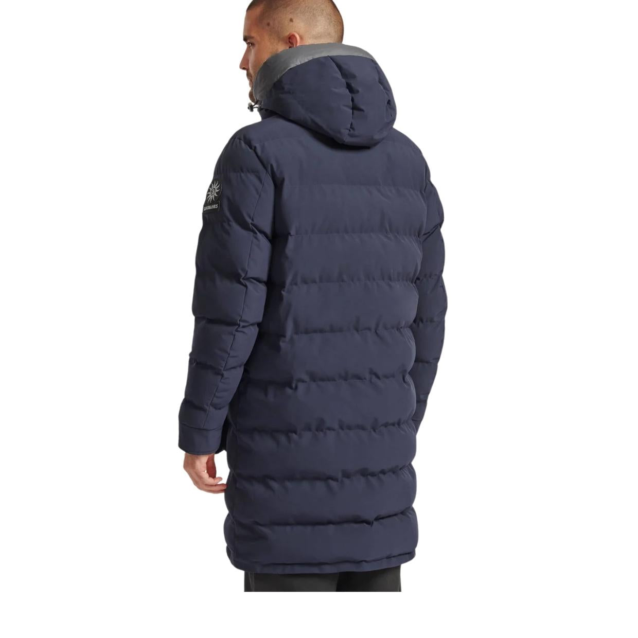 Sandbanks Branksome Navy Long Puffer Jacket