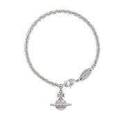 Vivienne Westwood Jordon Platinum Milky Pink Bracelet
