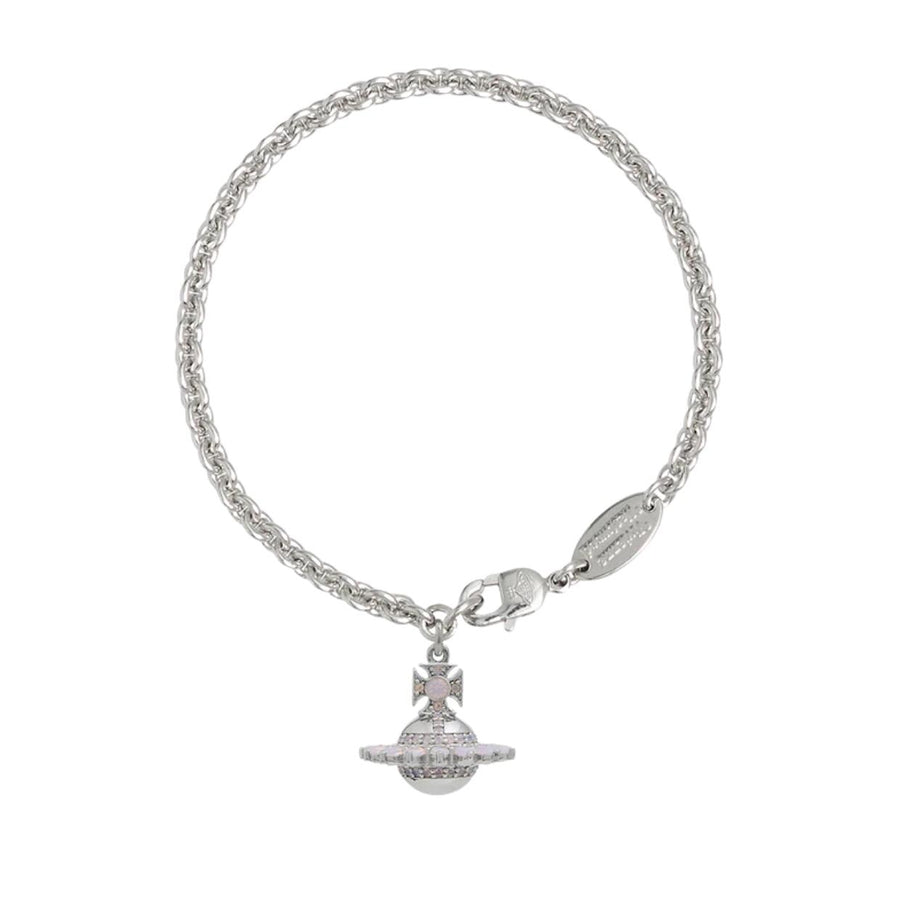 Vivienne Westwood Jordon Platinum Milky Pink Bracelet