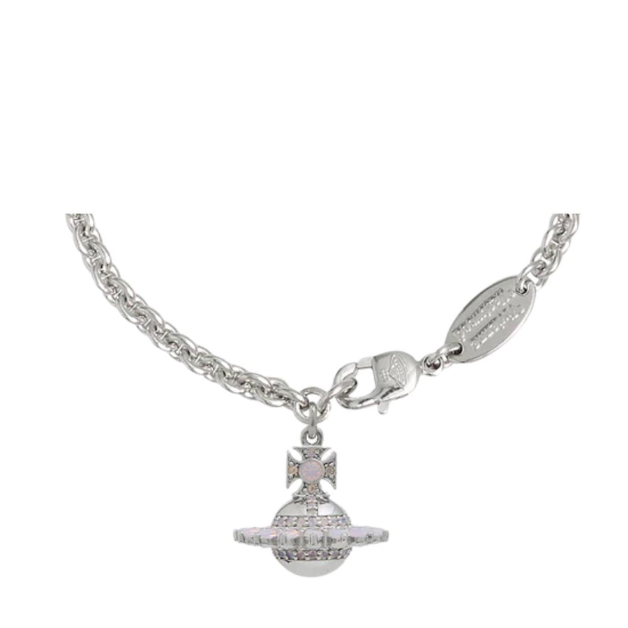 Vivienne Westwood Jordon Platinum Milky Pink Bracelet