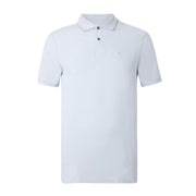 Calvin Klein Refined Pique Tipped Sky Blue Polo Shirt