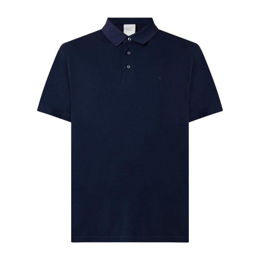 Calvin Klein Embroidered Logo Navy Polo Shirt
