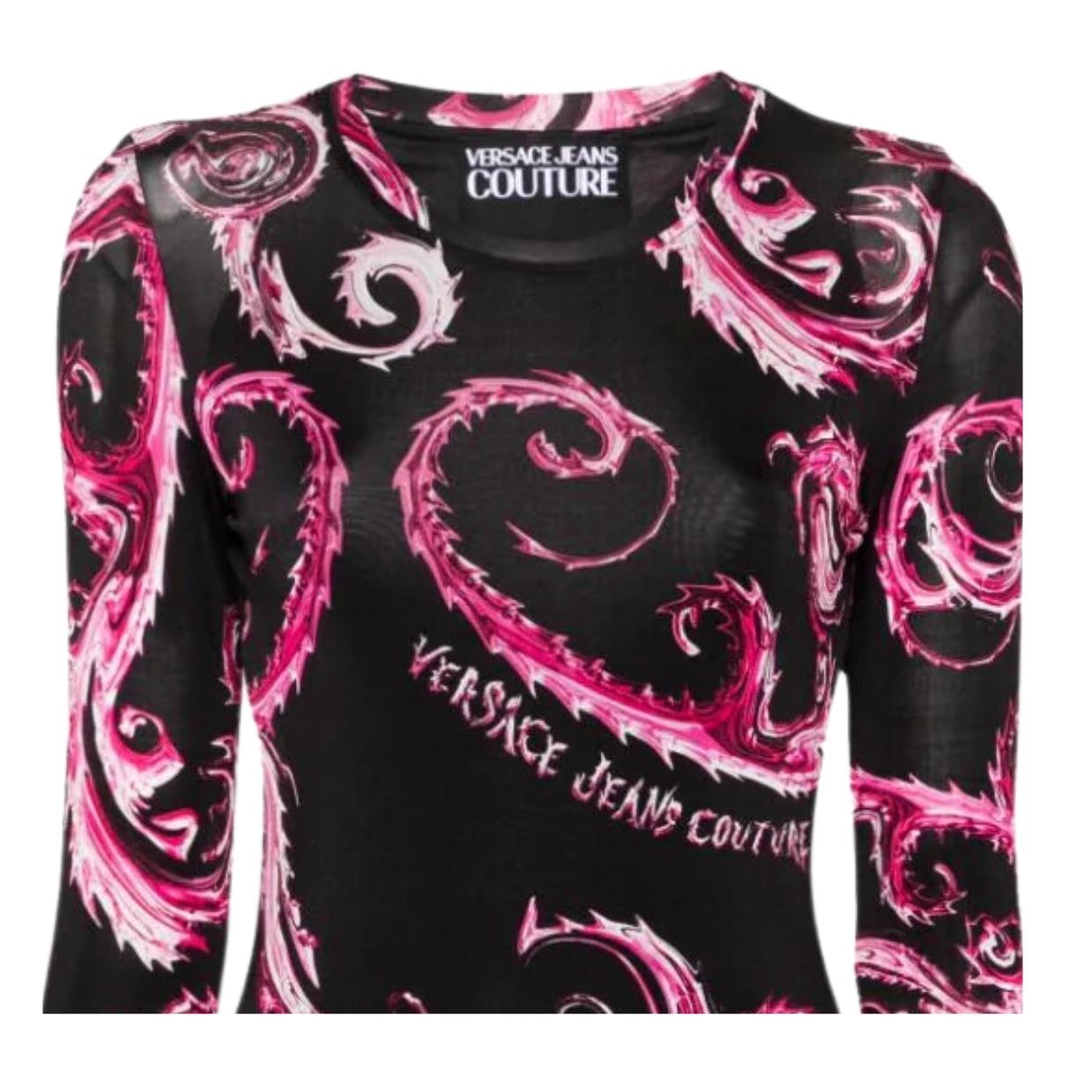 Versace Jeans Couture Chrome Couture Midi Dress