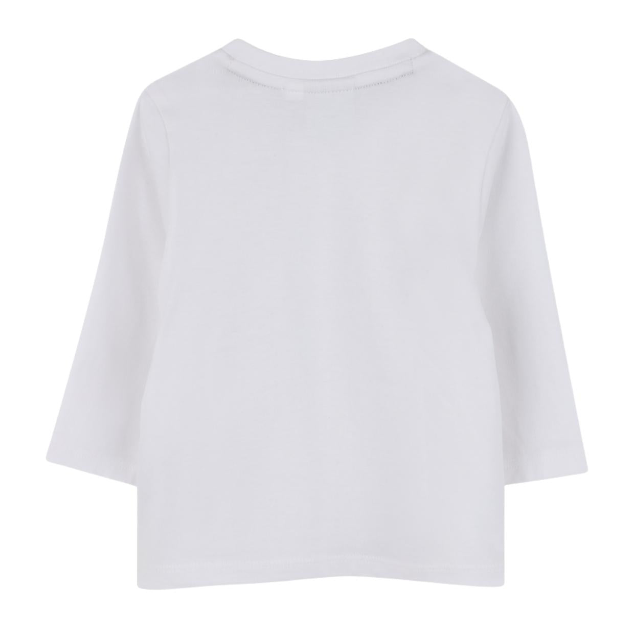 BOSS Baby Cotton Jersey Long Sleeve White T-Shirt