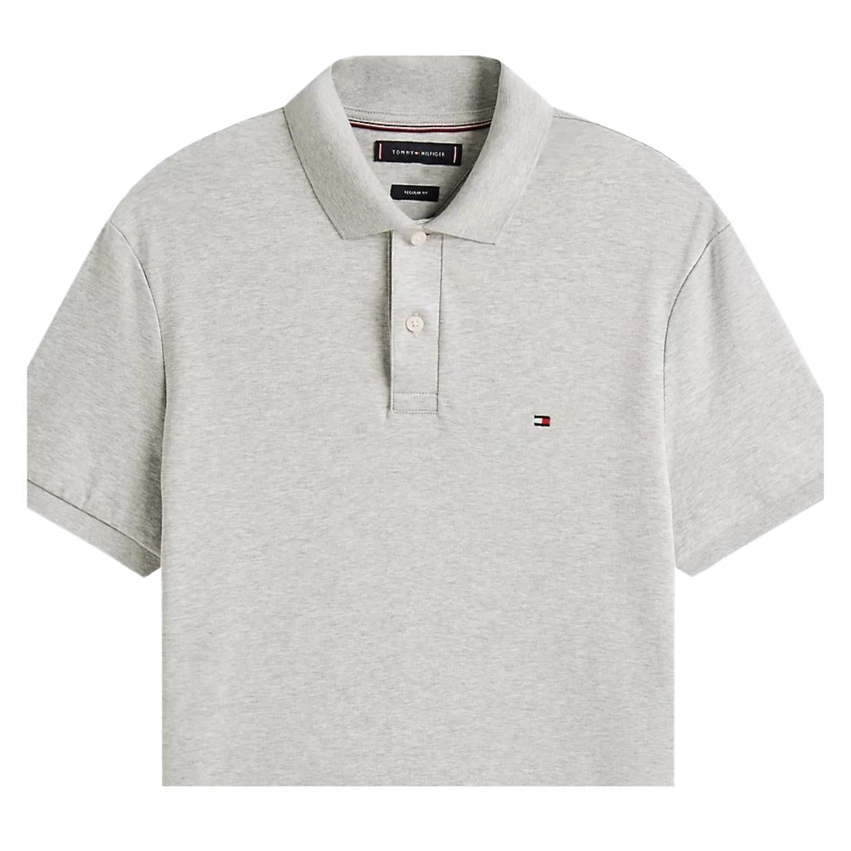 Tommy Hilfiger Liquid Cotton Light Grey Heather Polo Shirt