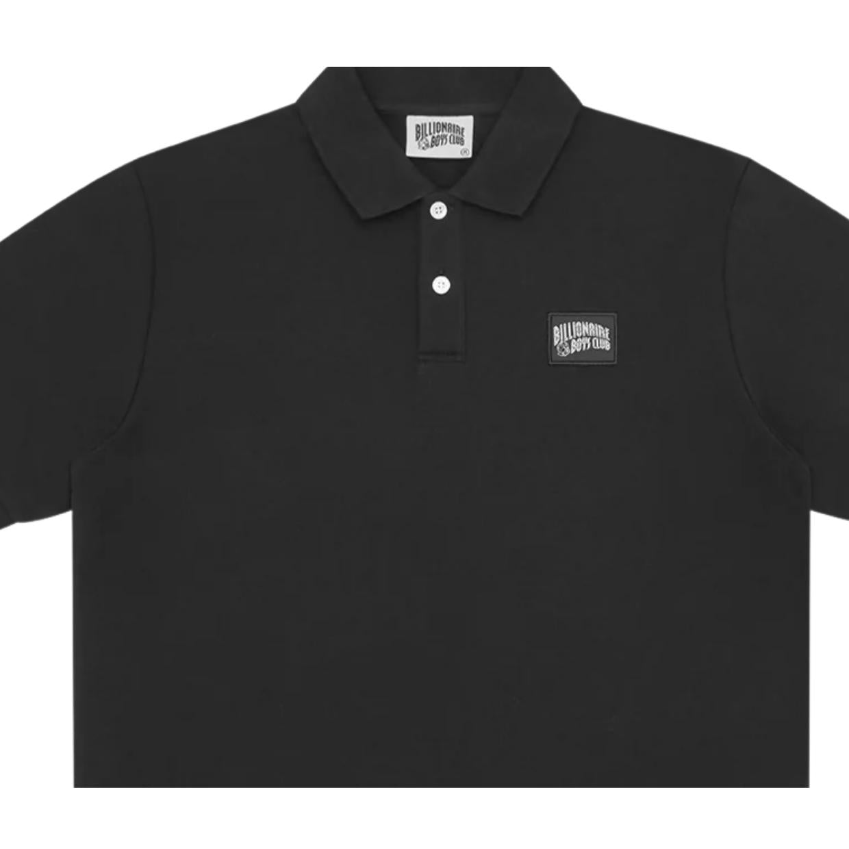 Billionaire Boys Club Woven Patch Arch Logo Black Polo Shirt