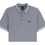 BOSS Paddy Cotton Pique Grey Polo Shirt
