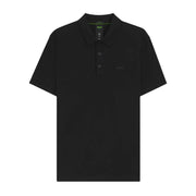 BOSS Patteo Regular Fit Jacquard Body-Mapping Black Polo Shirt