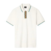 Paul Smith Stripe Tipping Ecru Polo Shirt