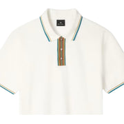Paul Smith Stripe Tipping Ecru Polo Shirt