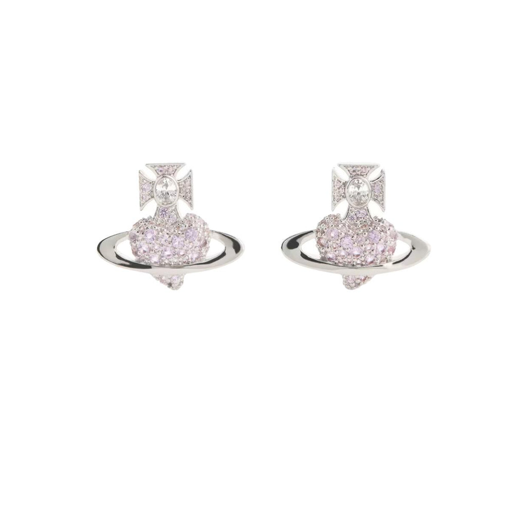 Agnatha Bas Relief Pendant in Platinum & White Cz
