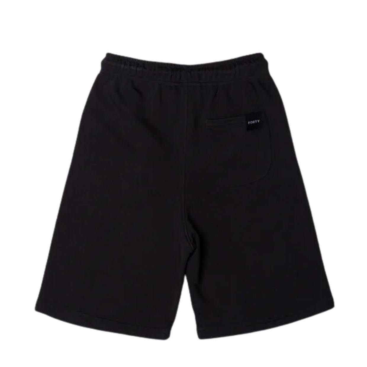 Forty Kids Kyle Camo Logo Black Sweat Shorts