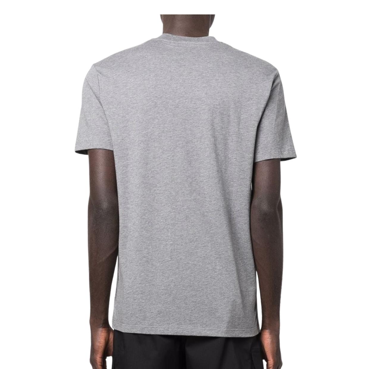 Neil Barrett Grey Print D.J. Bolt Logo T-Shirt
