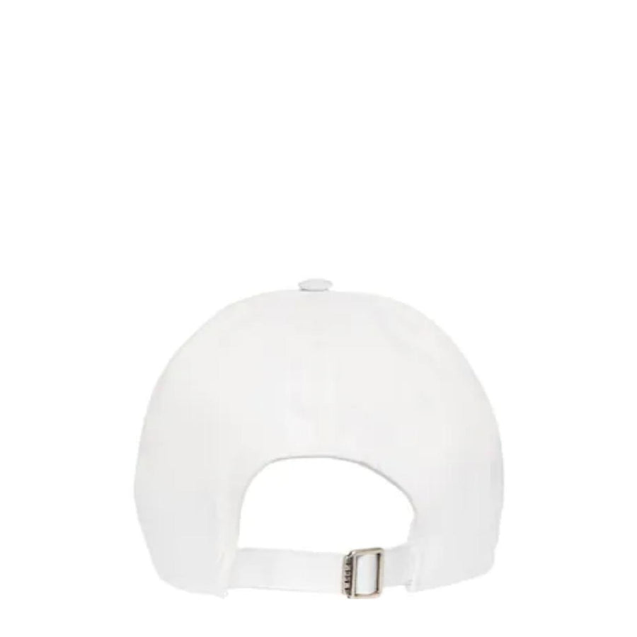MSGM White Embroidered Logo Cap
