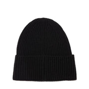 MSGM Black Embroidered Logo Beanie