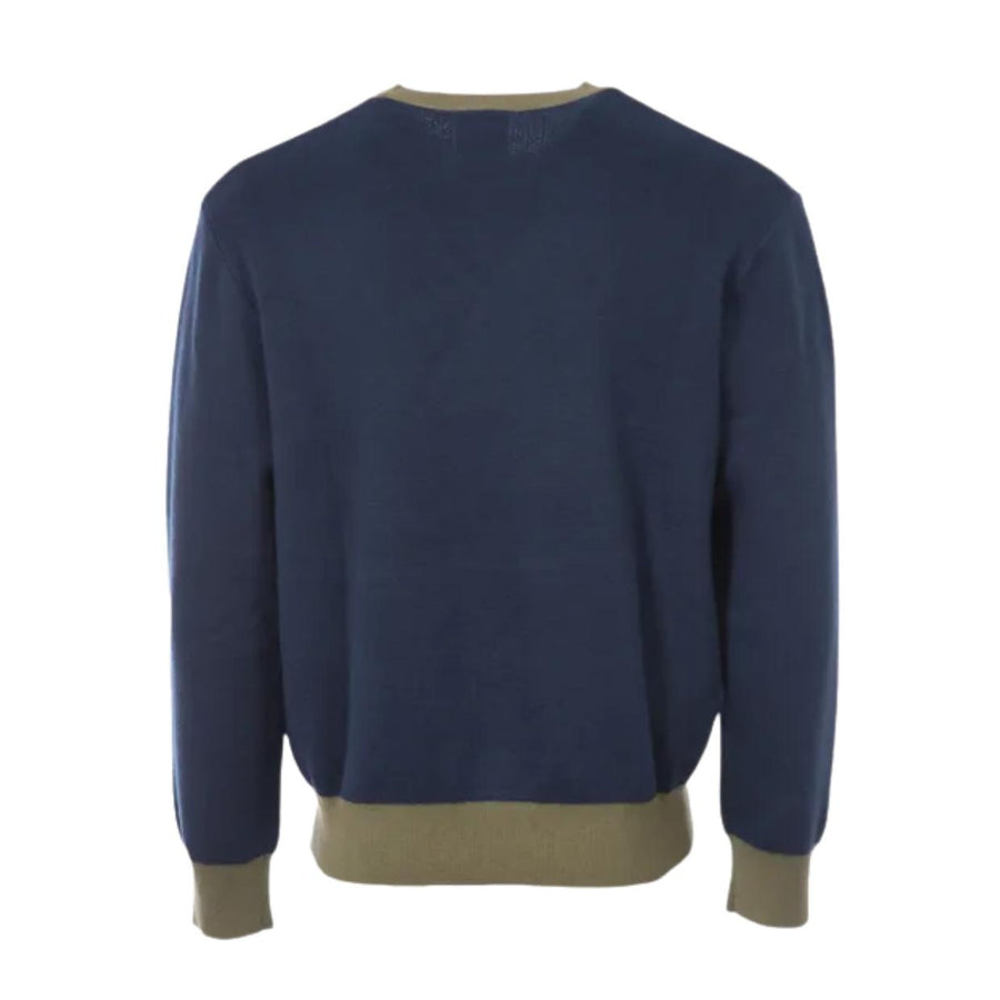 Billionaire Boys Club Leopard Knitted Navy Jumper