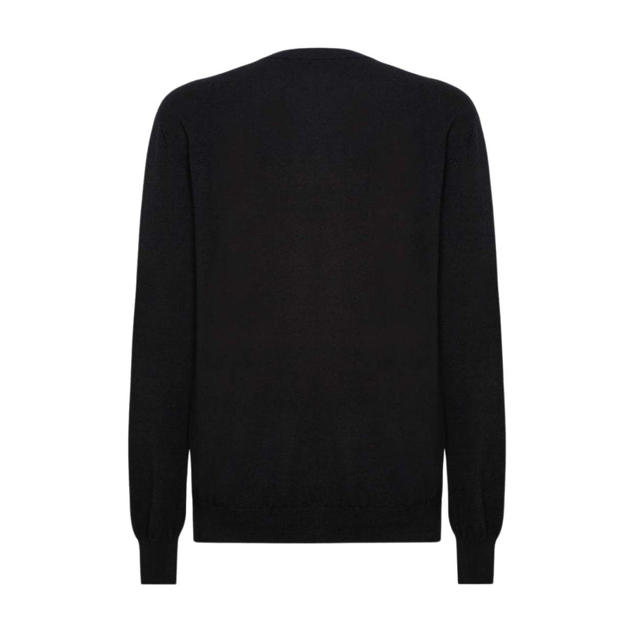 MSGM Black Two-Style Logo Sweater