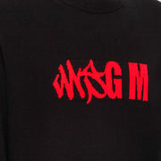 MSGM Black Two-Style Logo Sweater