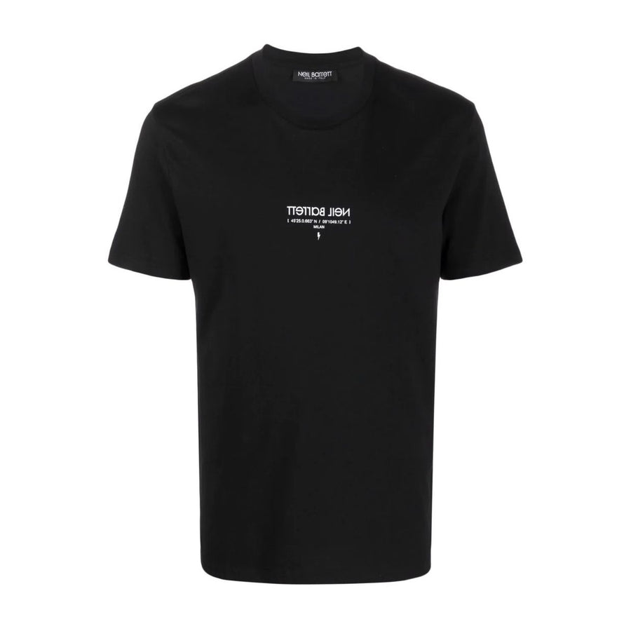 Neil Barrett Black Reverse Logo T-Shirt
