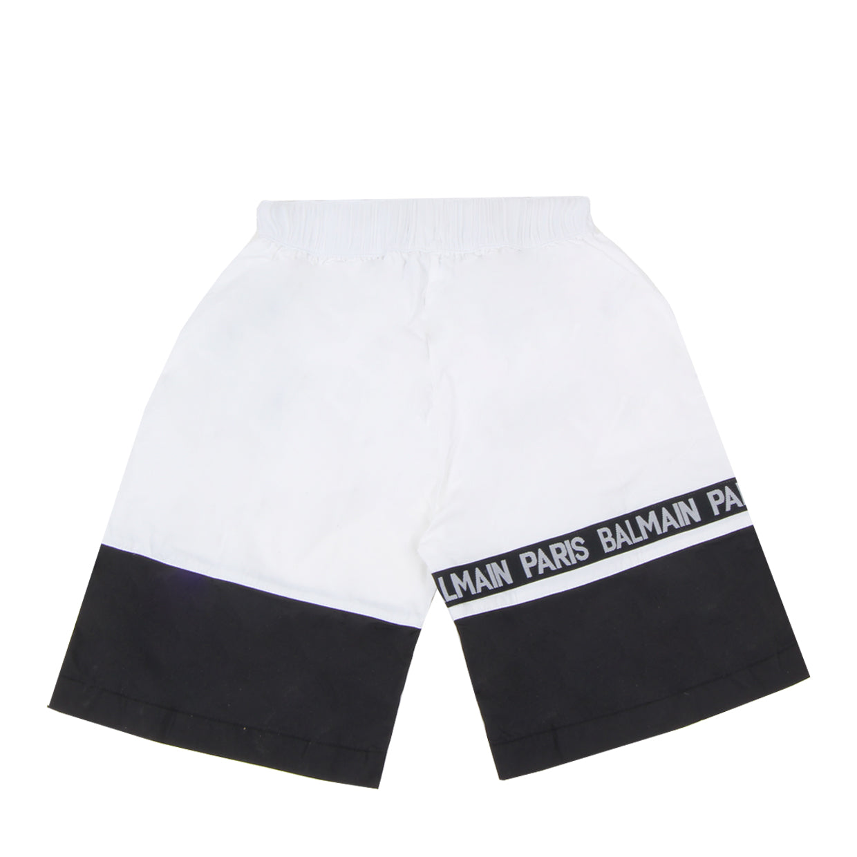 Balmain Kids Logo Print Nylon Swim Shorts