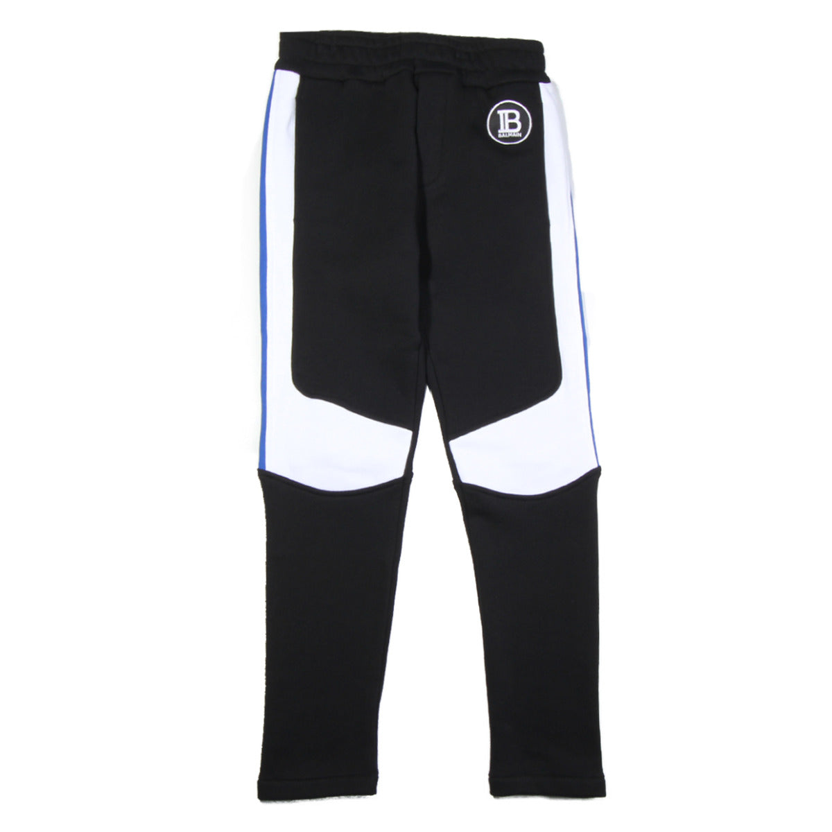Balmain Paris Black Logo Patch Trousers front