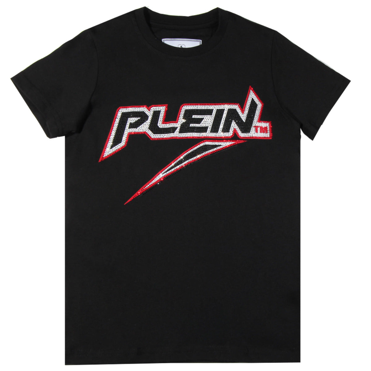 Philipp Plein Junior SS Space Plein Black T-shirt front