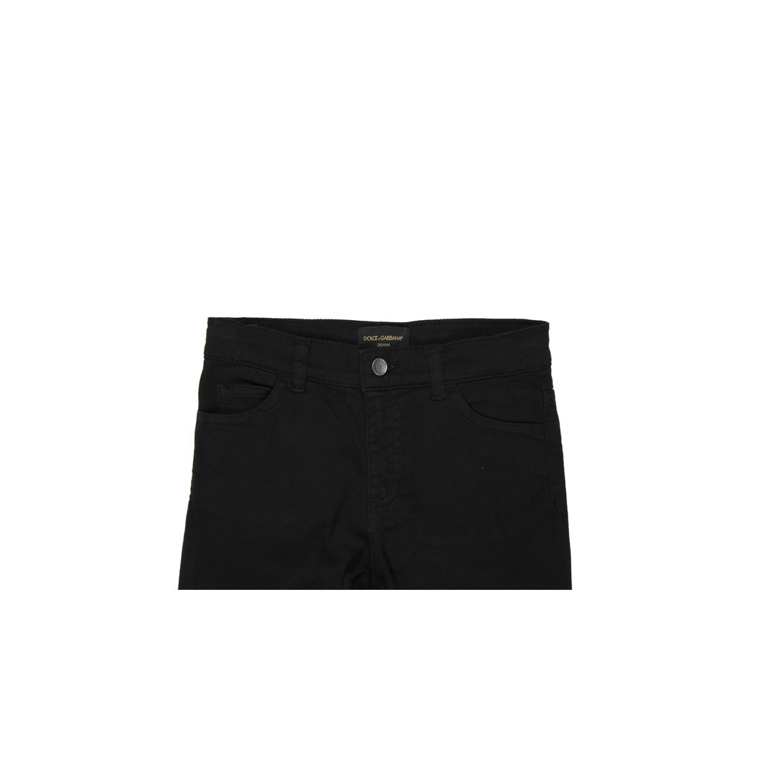 Dolce & Gabbana Musical Black Denim Jeans - Retro Designer Wear