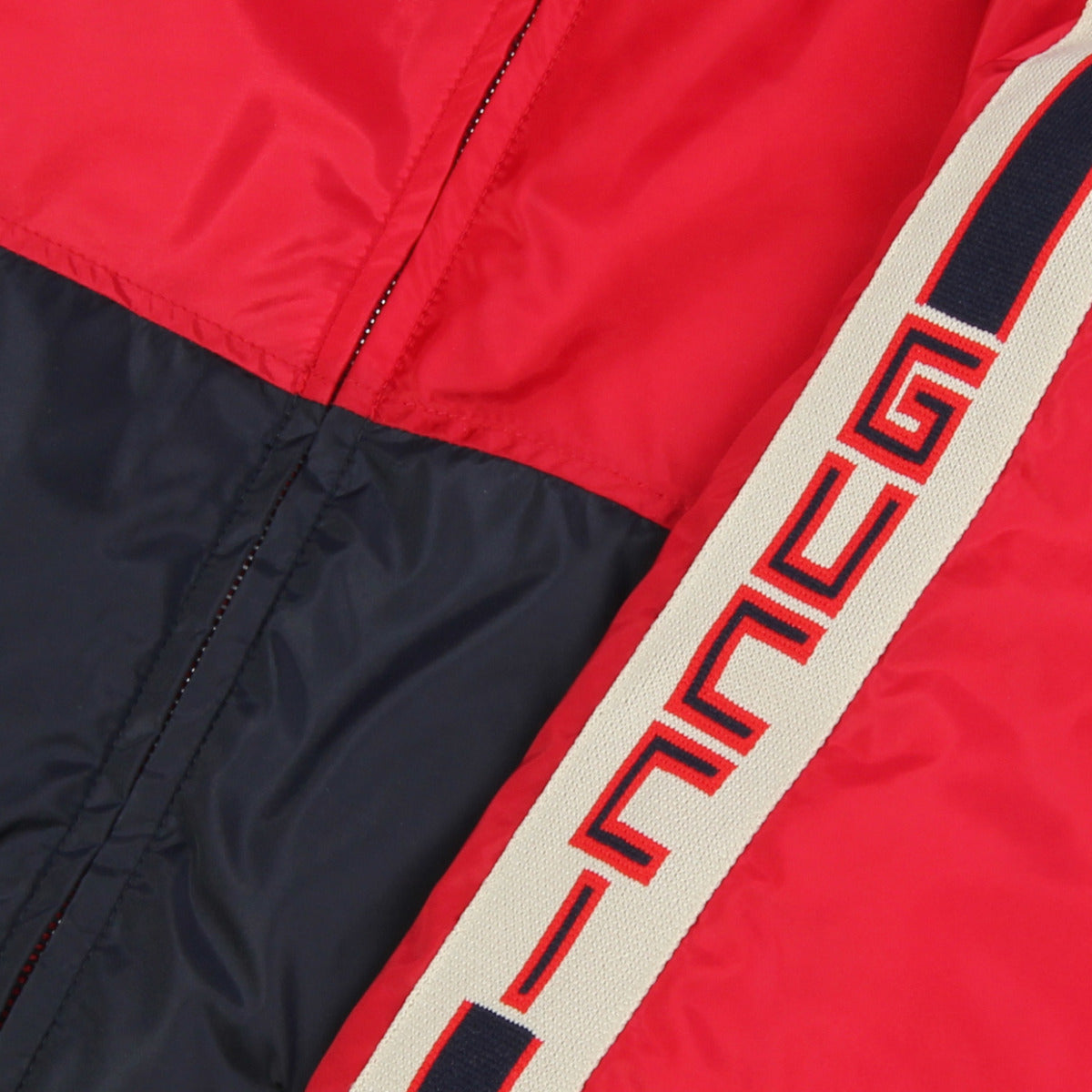 Gucci Kids Red Puffer Jacket detail