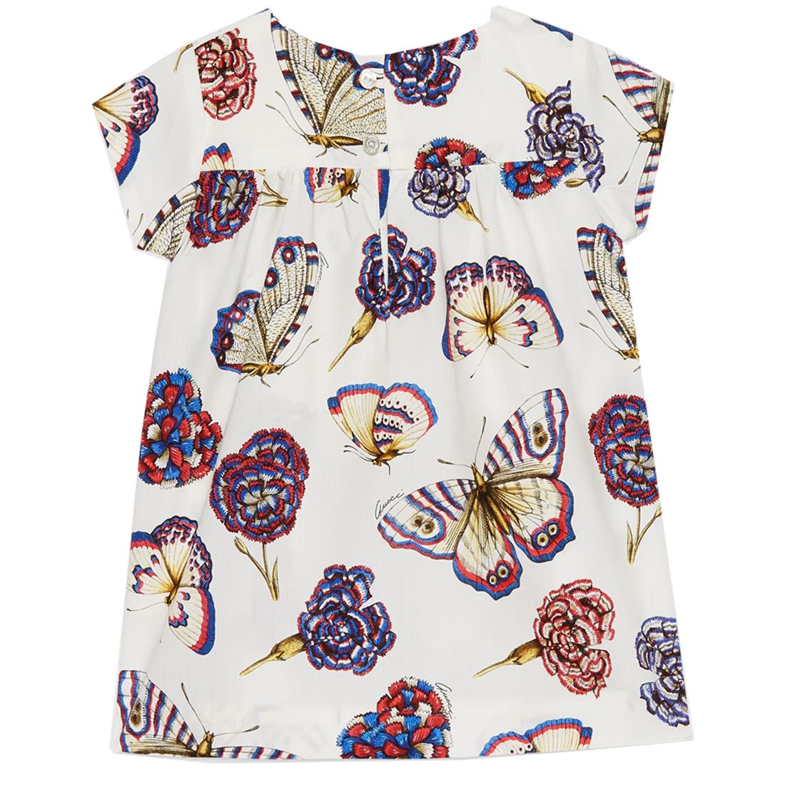 Gucci Baby White Print Dress - Retro Designer Wear