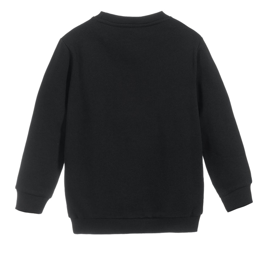Balmain Paris Kids Black and White Logo Sweatshirt