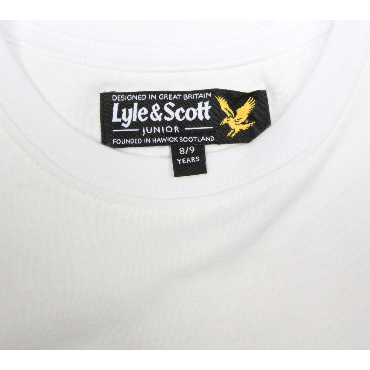 Lyle & Scott Junior White T-Shirt label
