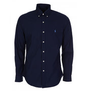 Ralph Lauren Navy Slim Fit Stretch Poplin Shirt