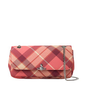 Vivienne Westwood Fraser Pink Chain Crossbody Purse