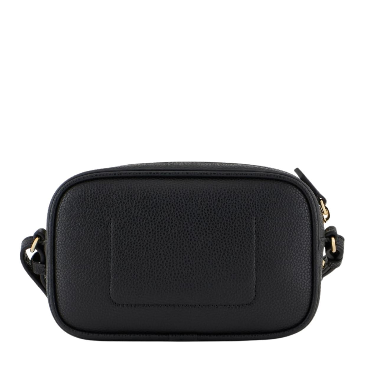 Emporio Armani Black Printed Logo Camera Bag